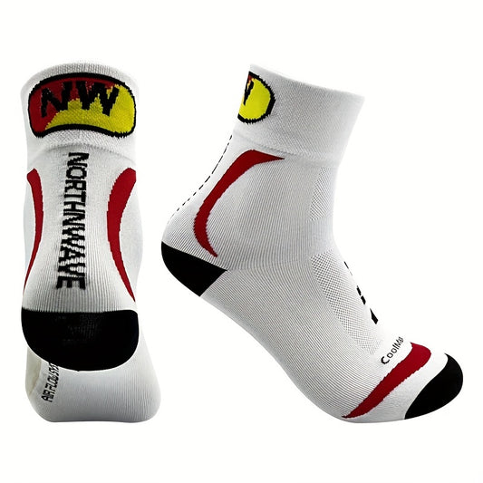 “BikeSocks: Calcetines ciclismo transpirables, absorben sudor, media pantorrilla, hombres y mujeres.”