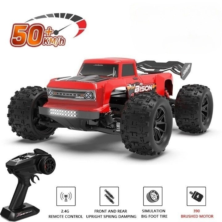 “MonsterX 4WD: Explore extreme terrain with the new high-speed Monster.” 