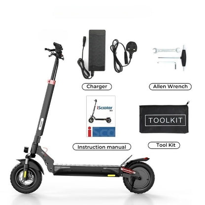 “iX3 SpeedMaster: Travel further and faster with an innovative scooter.” 