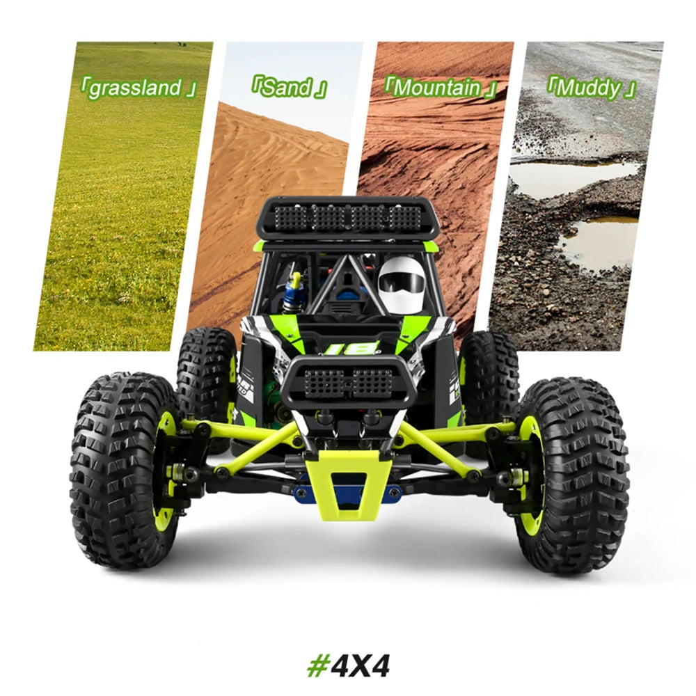 “Raptor Xtreme 4WD: Explore extreme terrain without limits.” 