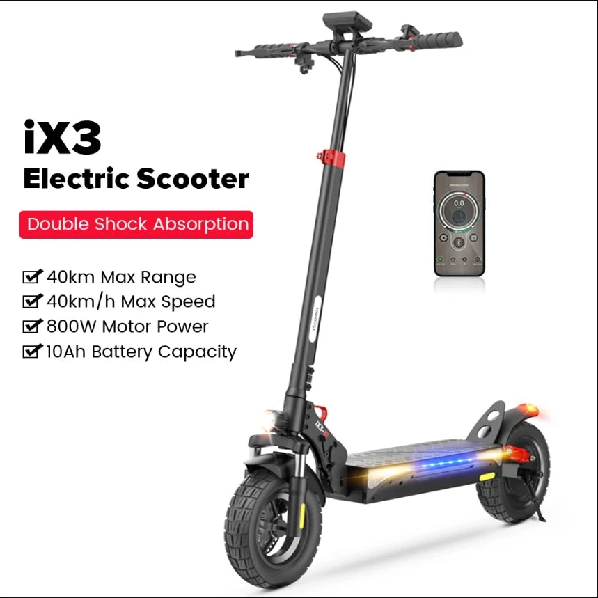 “iX3 SpeedMaster: Travel further and faster with an innovative scooter.” 