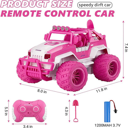 “BuildMover 1: Light up the fun with the high-speed remote-controlled car.” 